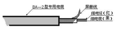 外貼式超聲波液位計電纜線說明圖