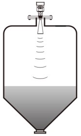 纜式導(dǎo)波雷達(dá)液位計(jì)錐形罐安裝示意圖