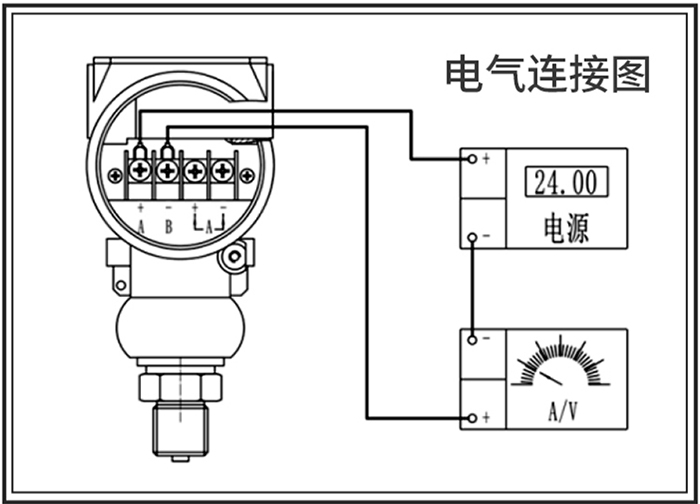 石油壓力變送器接線圖