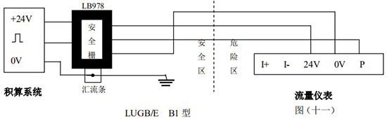 渦街計量表本安防爆接線圖一